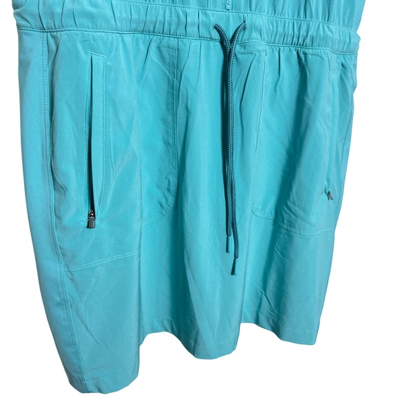 Athleta Expedition Skort Dress 10 Active Drawstring Pockets Turquoise Blue - Picture 3 of 9